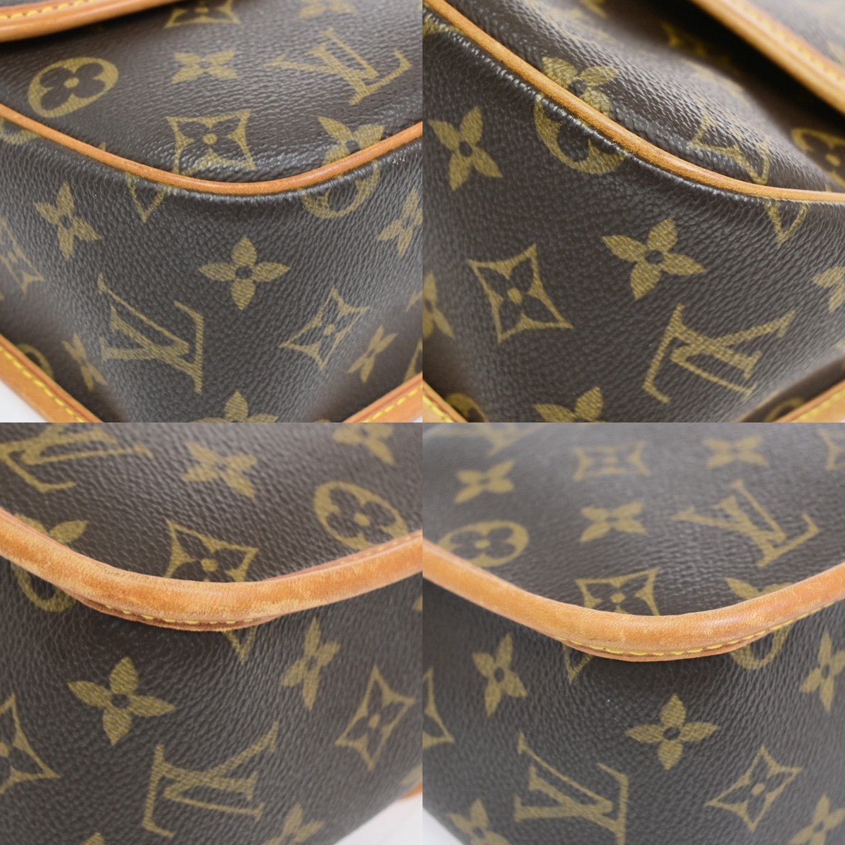 Louis Vuitton Sologne Monogram Canvas Brown Canvas Shoulder Bag Bag (Pre-Owned)