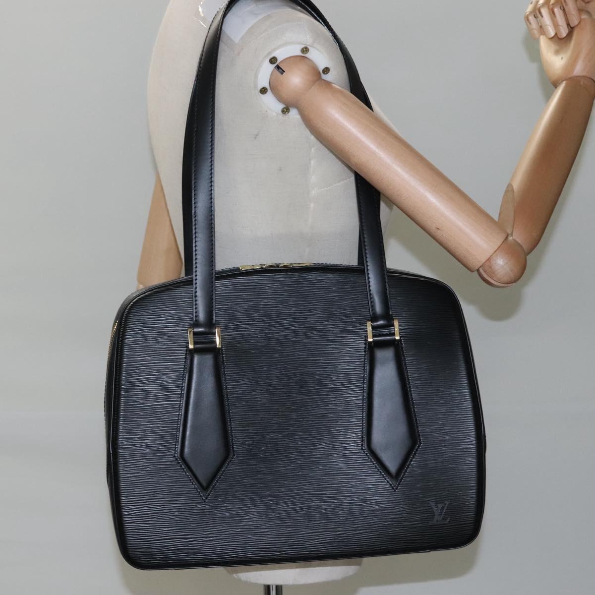 Louis Vuitton Voltaire Black Leather Shoulder Bag (Pre-Owned)