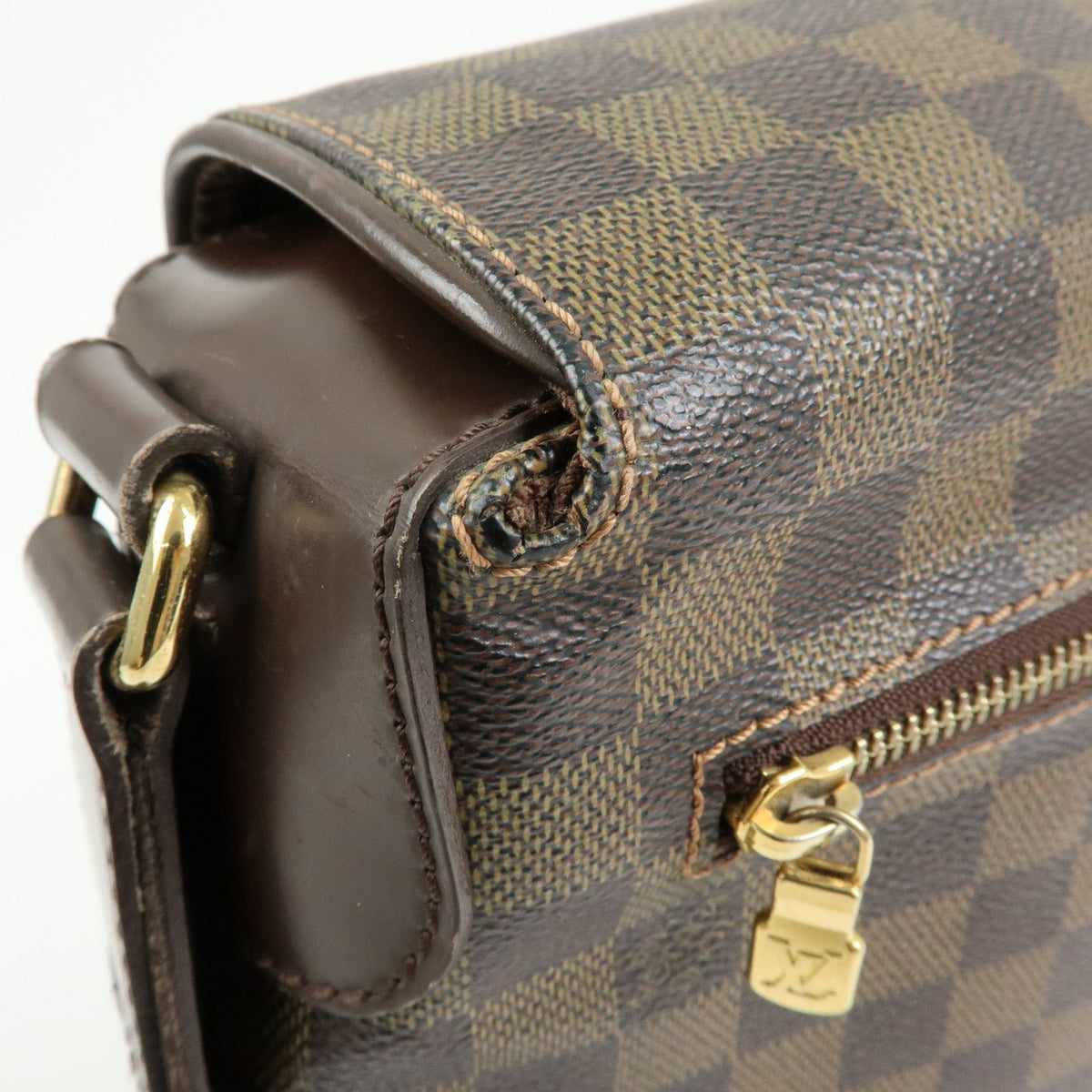 Louis Vuitton Spencer Messenger Damier Brown Canvas Handbag (Pre-Owned)