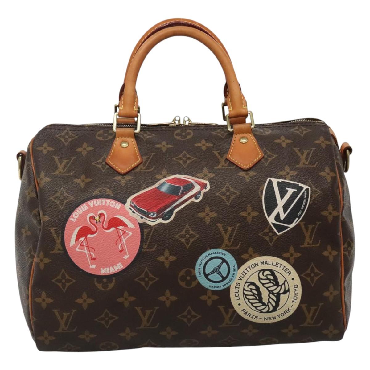 Louis Vuitton Speedy Bandoulière 30 Brown Canvas Handbag (Pre-Owned)