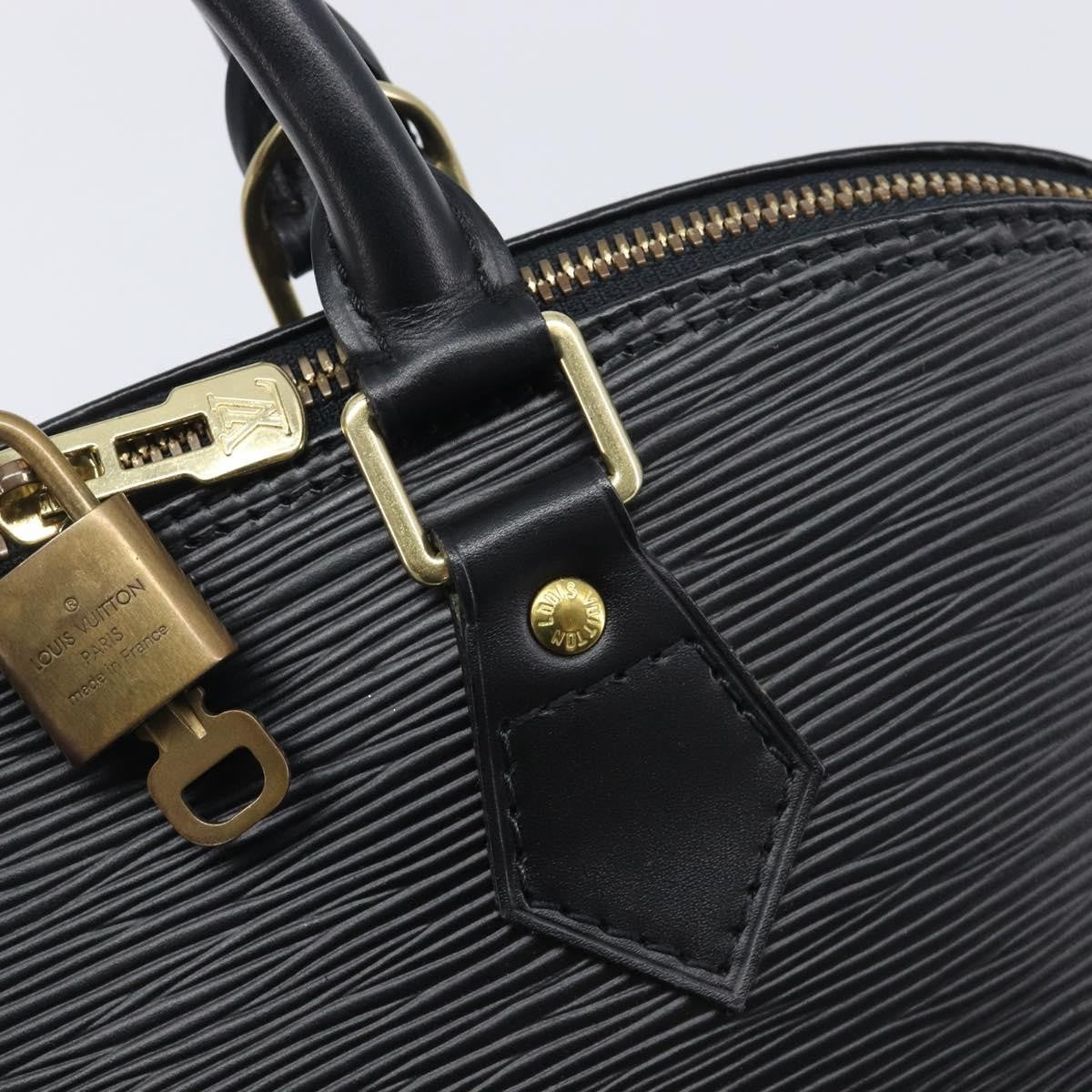 Louis Vuitton Vintage Alma Epi Leather Black Leather Handbag (Pre-Owned)