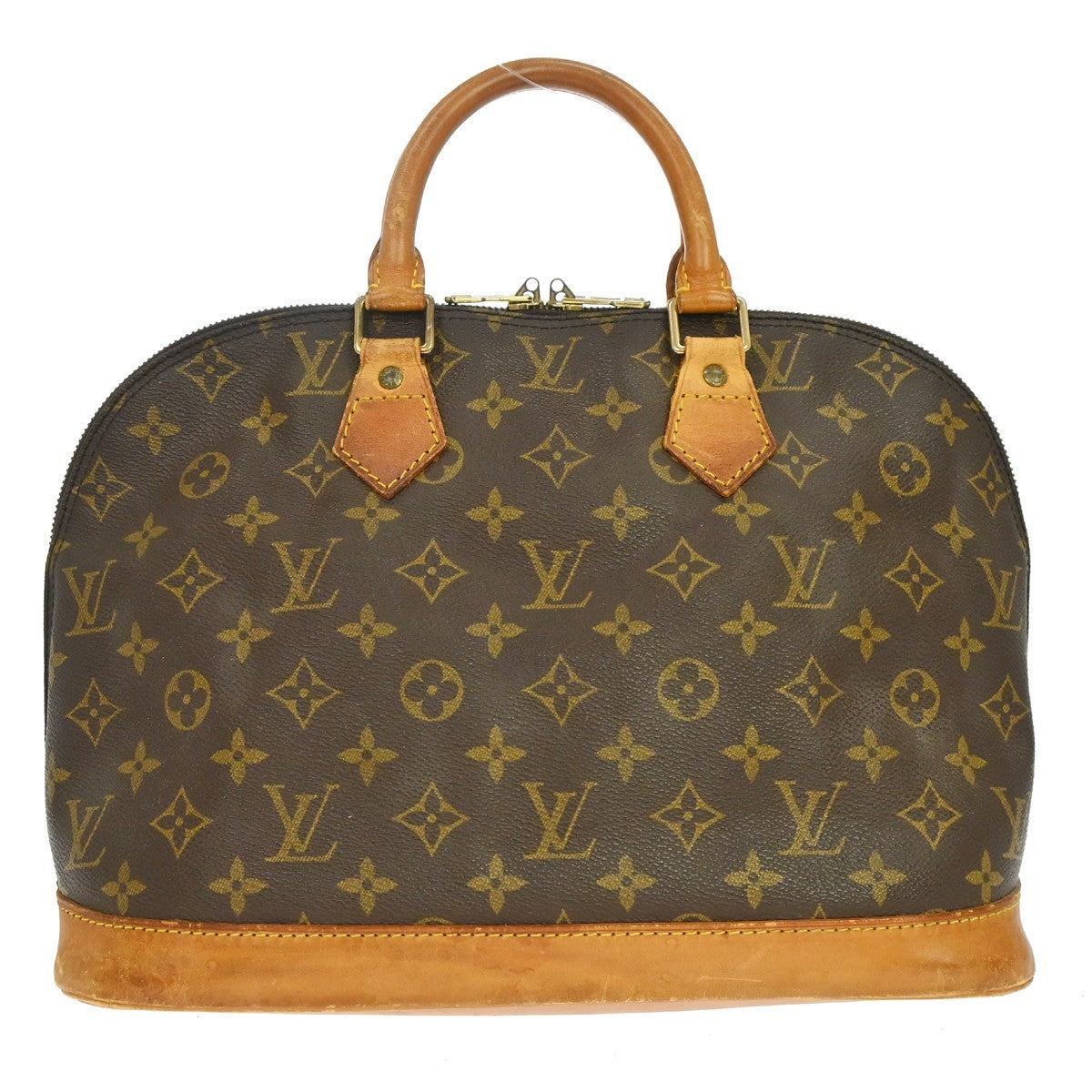 Louis Vuitton Alma Monogram Brown Canvas Handbag (Pre-Owned)