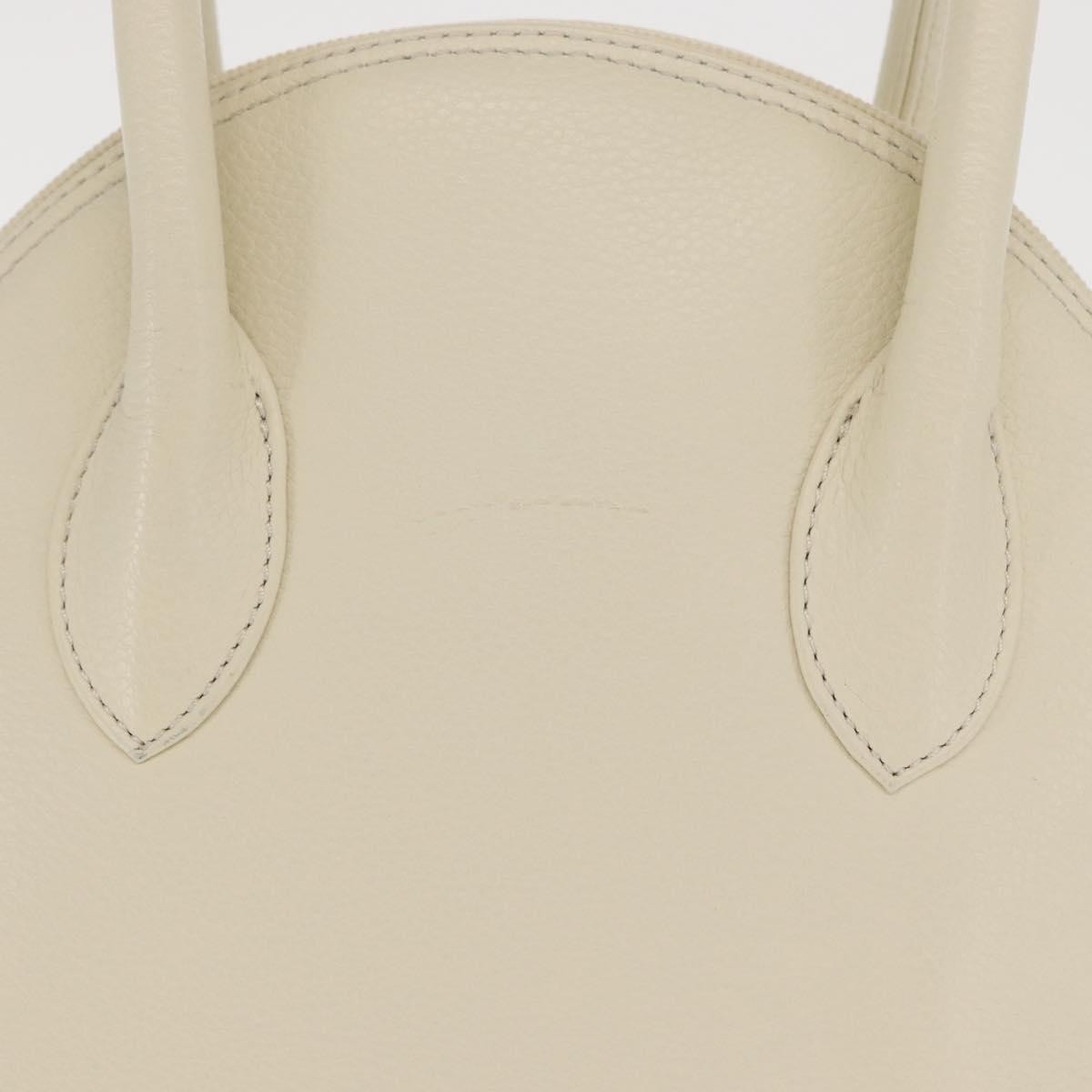 Saint Laurent Vintage Handbag Leather White Leather Handbag (Pre-Owned)