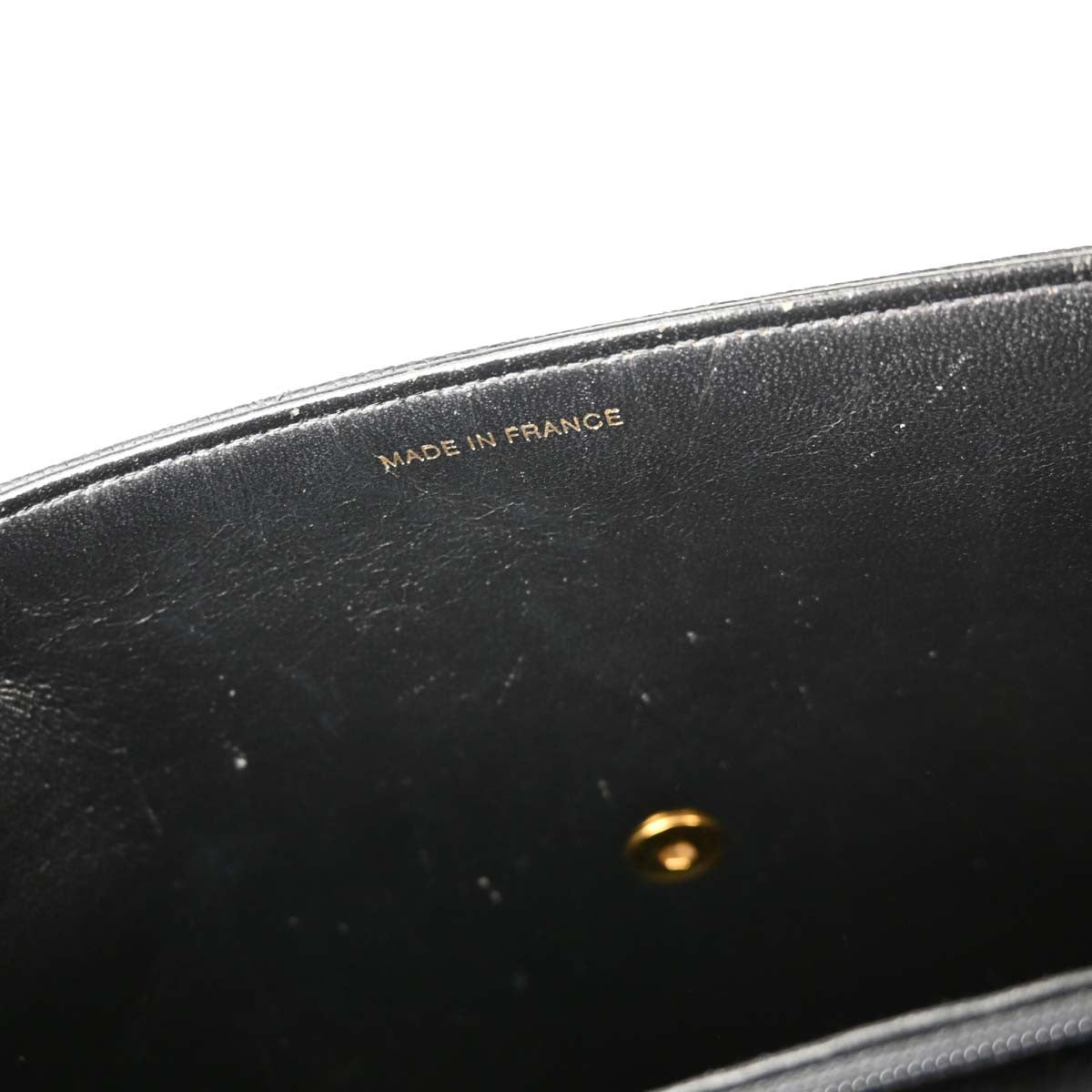 Chanel Vintage Two-Tone Kelly Top Handle Quilted Caviar Black Leather Handbag (Pre-Owned)