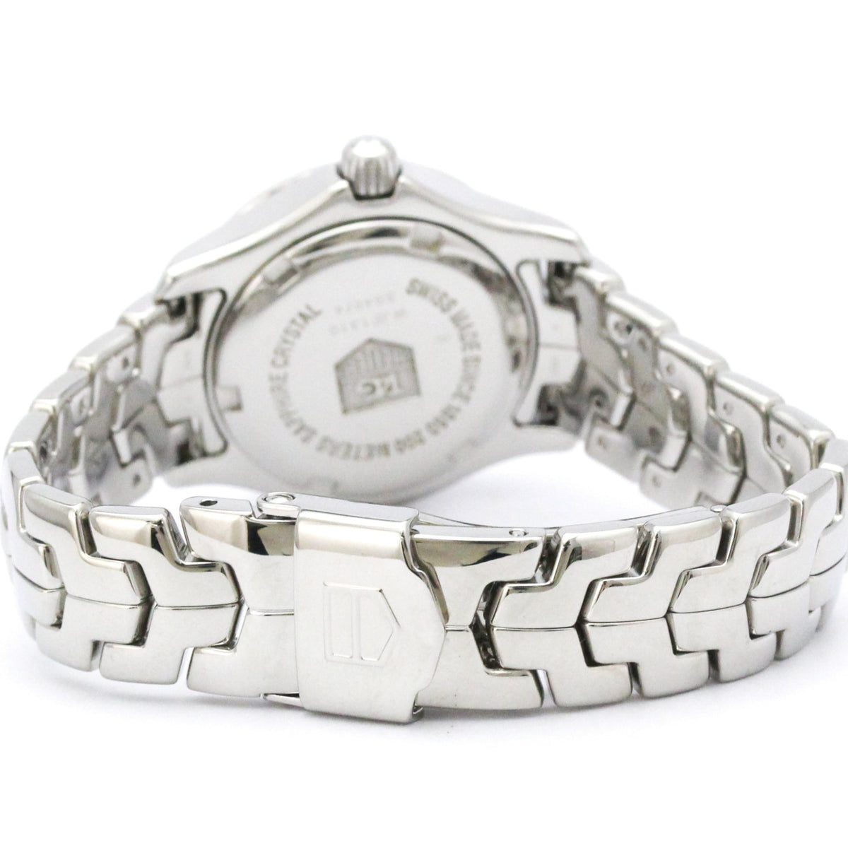 Tag Heuer Link Quartz Stainless Steel With Diamond Bezel And Markers Watch (Pre-Owned)