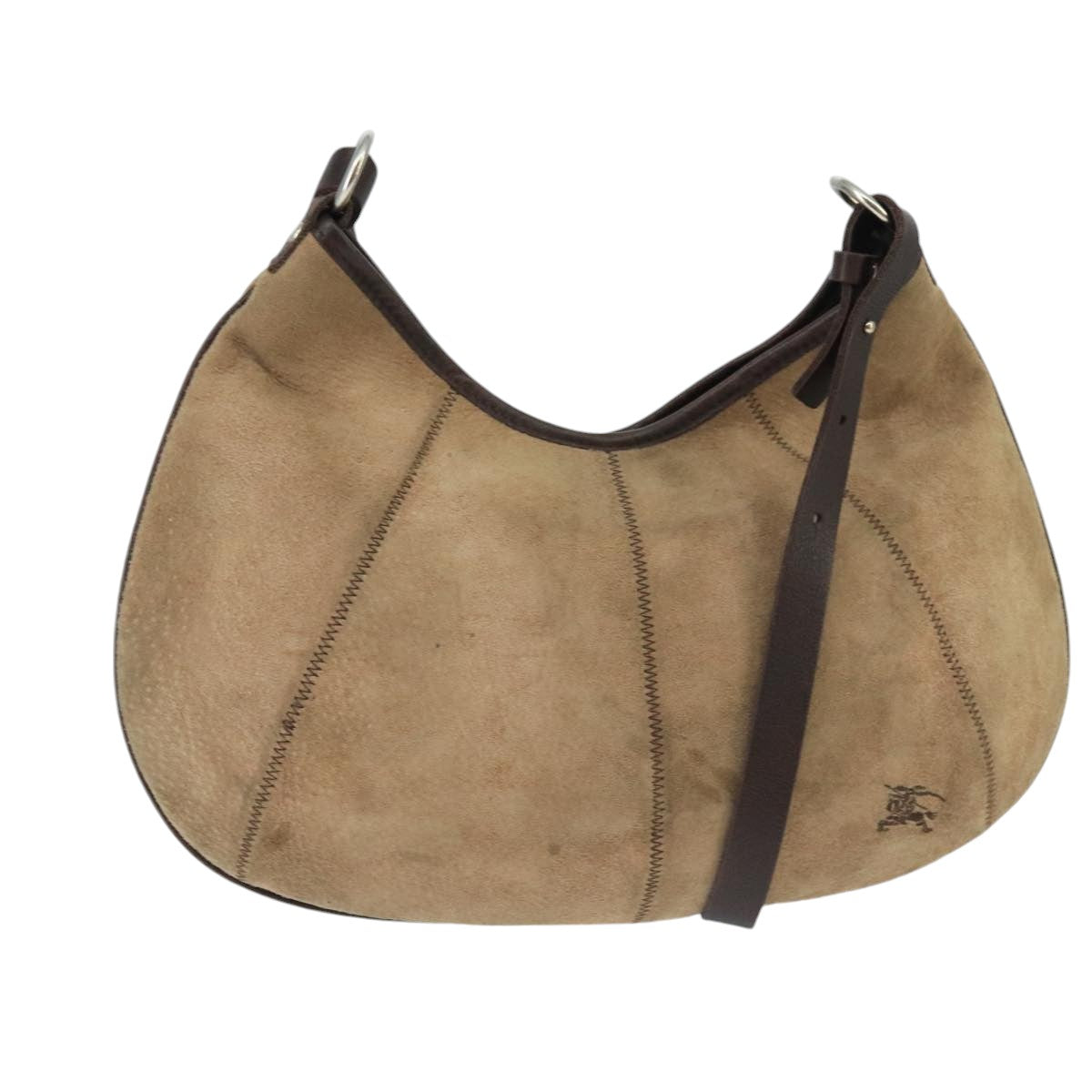 Burberry Blue Label Beige Suede Shoulder Bag (Pre-Owned)