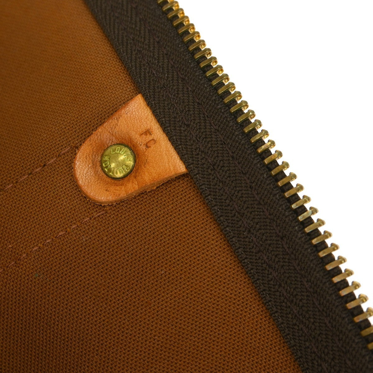 Louis Vuitton Keepall Bandouliere Monogram Canvas Brown Canvas Travel Bag Bag (Pre-Owned)