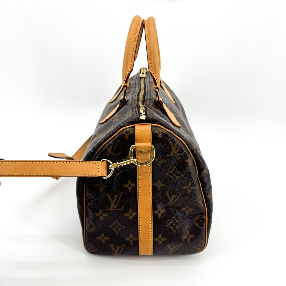Louis Vuitton Speedy Bandouliere Monogram Canvas Brown Canvas Handbag (Pre-Owned)
