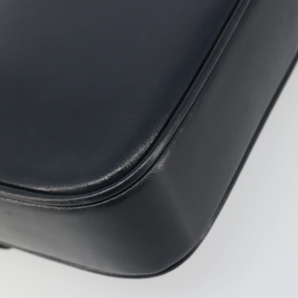 Celine Shoulder Leather Navy Leather Shoulder Bag Bag (Pre-Owned)