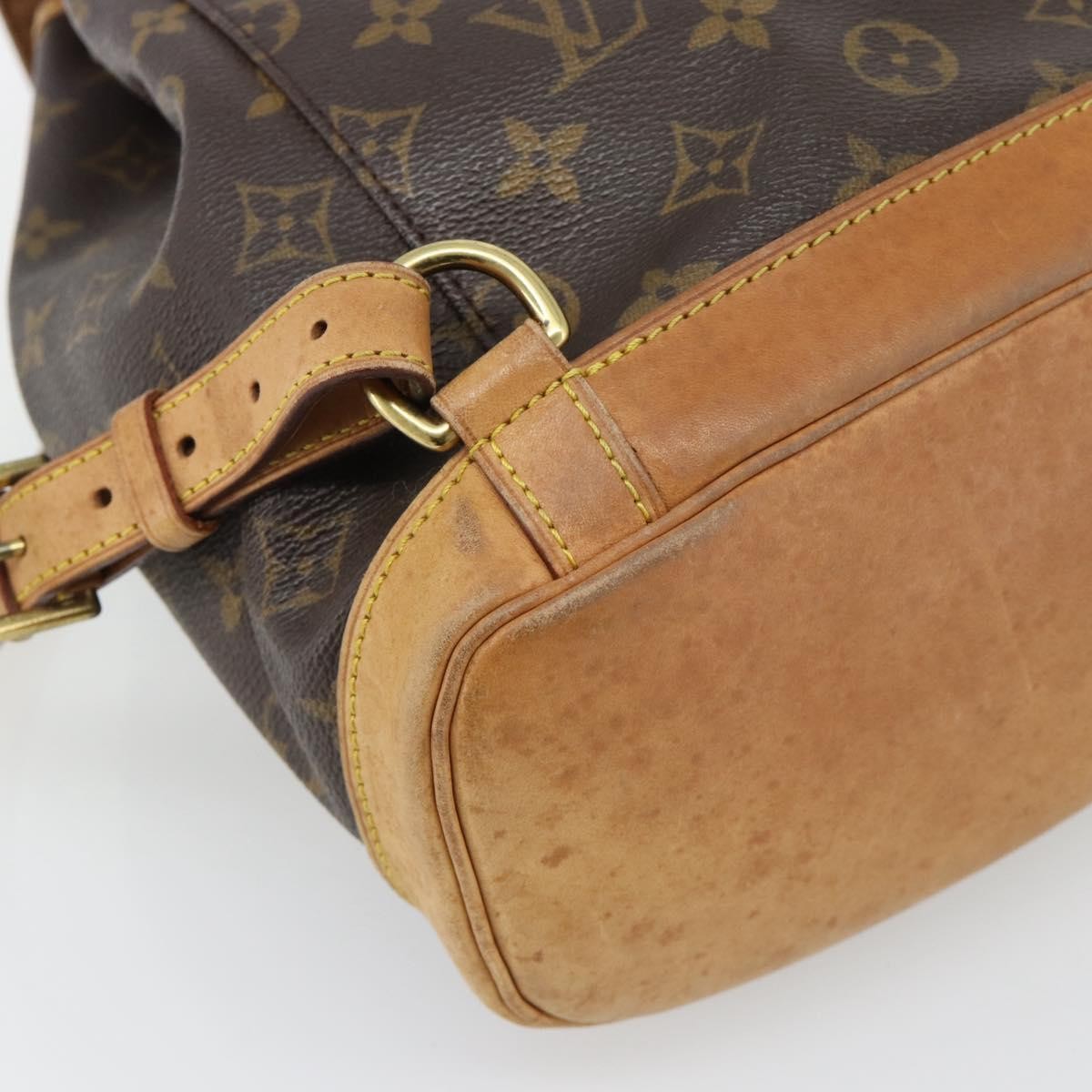 Louis Vuitton Vintage Montsouris Monogram Canvas Brown Canvas Backpack Bag (Pre-Owned)