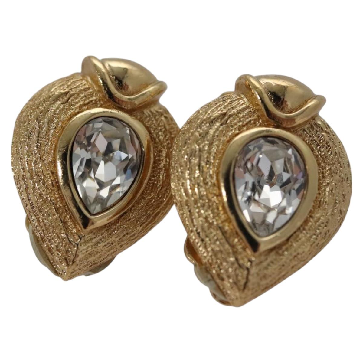 Dior -- Gold Gold Plated Earring Jewelry (Pre-Owned)