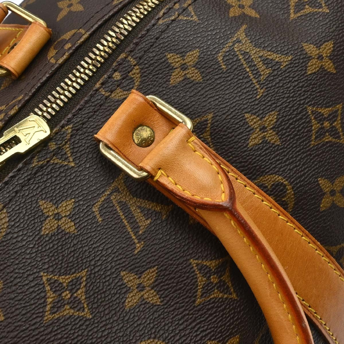 Louis Vuitton Keepall Monogram Canvas Brown Canvas Travel Bag Bag (Pre-Owned)