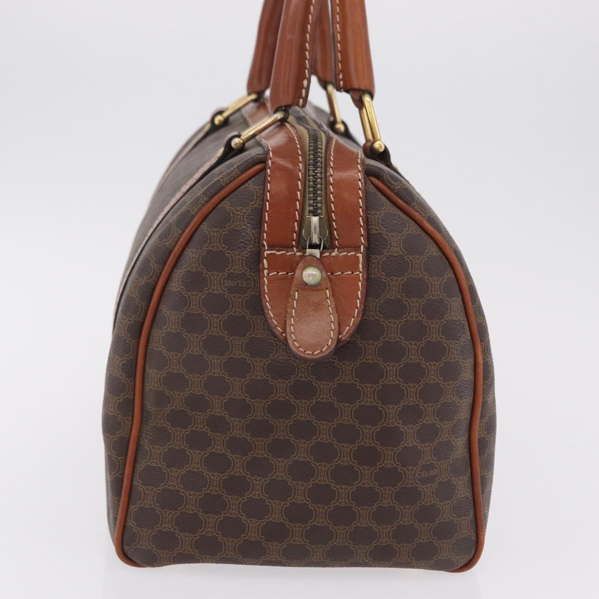 Celine Macadam Macadam With Leather Brown Canvas Tote Bag Bag (Pre-Owned)