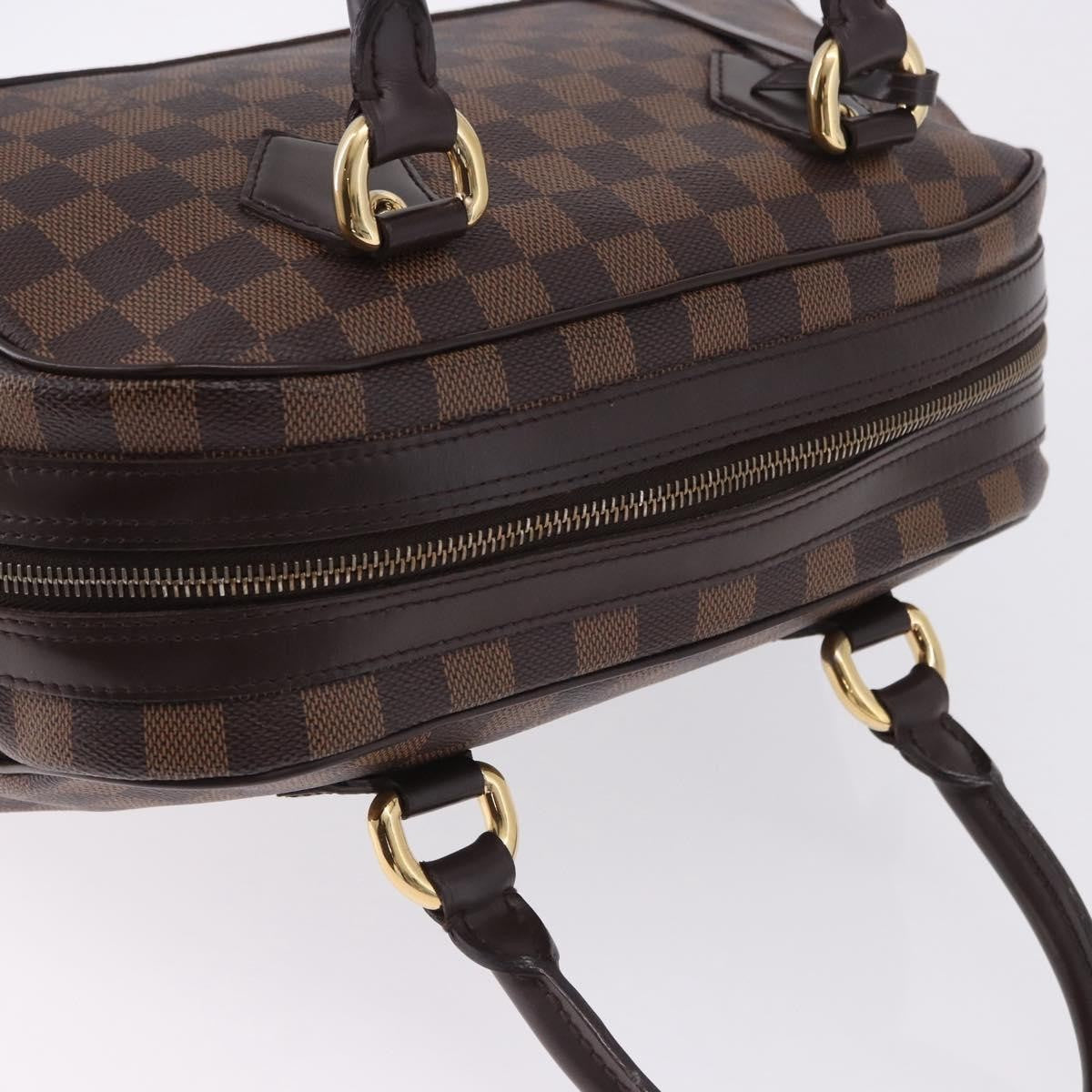Louis Vuitton Duomo Boston Damier Ebene Brown Canvas Handbag (Pre-Owned)