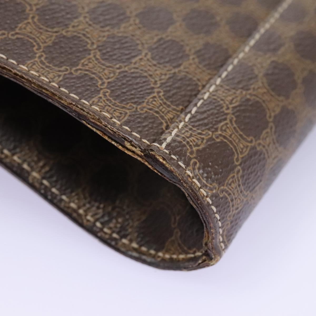 Céline Macadam Brown Canvas Shoulder Bag (Pre-Owned)
