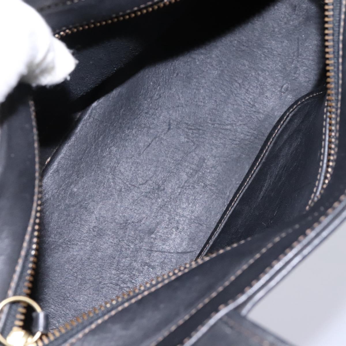 Coach Black Leather Handbag (Pre-Owned)