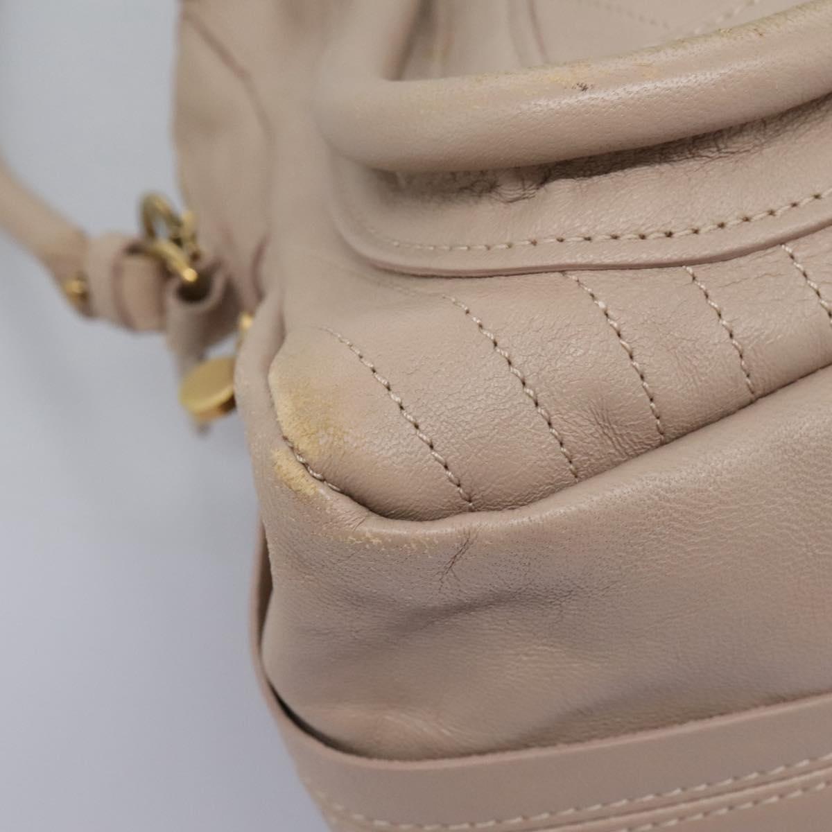 Chloé Paraty Beige Leather Handbag (Pre-Owned)