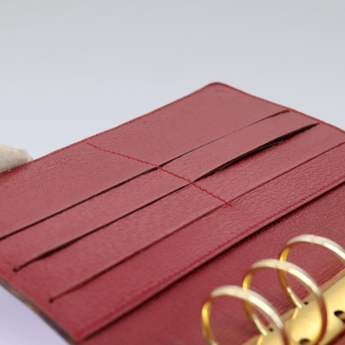 Gucci Couverture Agenda Red Leather Wallet (Pre-Owned)