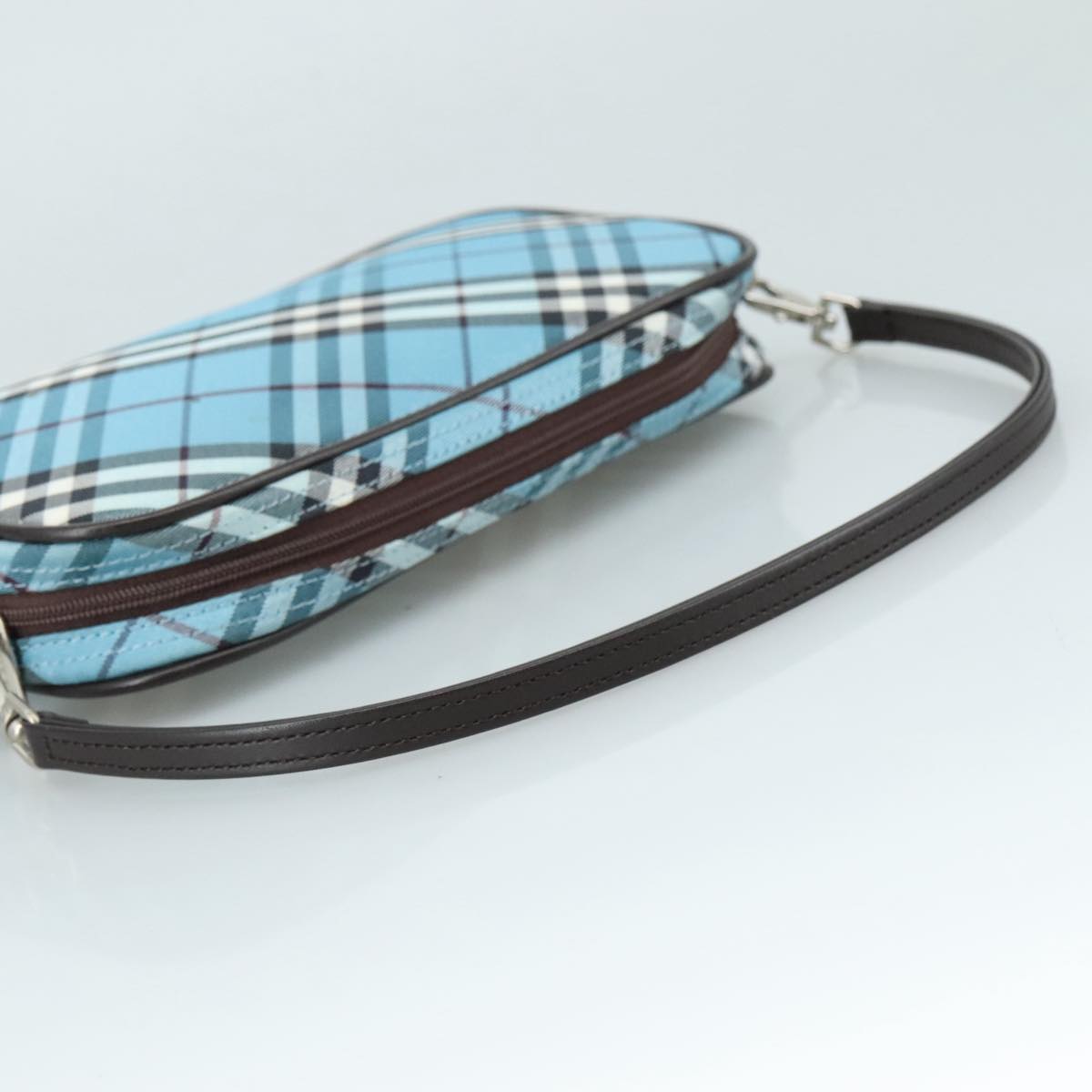 Burberry Blue Label Blue Canvas Clutch Bag (Pre-Owned)