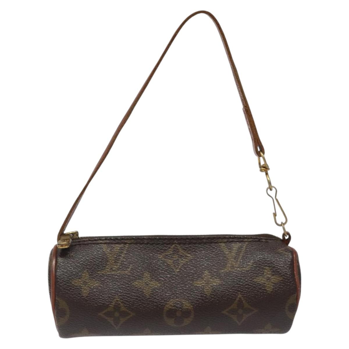 Louis Vuitton Mini Baby Papillon Brown Canvas Clutch Bag (Pre-Owned)