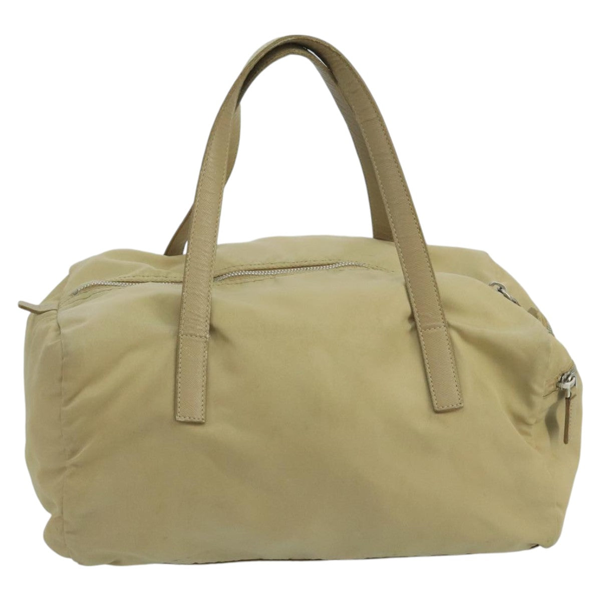 Prada Re-Nylon Beige Synthetic Handbag (Pre-Owned)