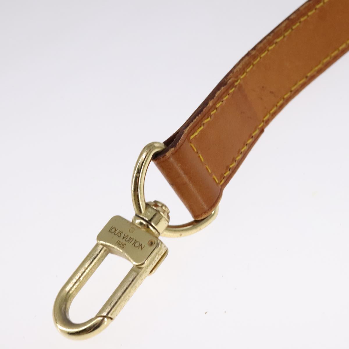 Louis Vuitton Shoulder Strap Beige Leather Bag Jewelry (Pre-Owned)