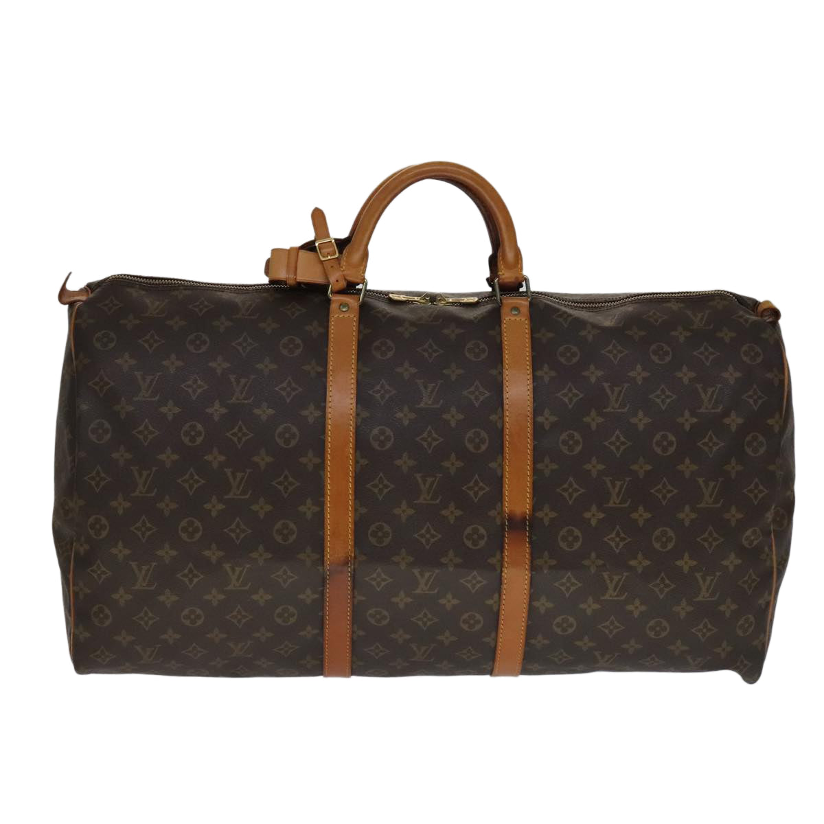 Louis Vuitton Keepall 60 Brown Canvas Travel Bag (Pre-Owned)