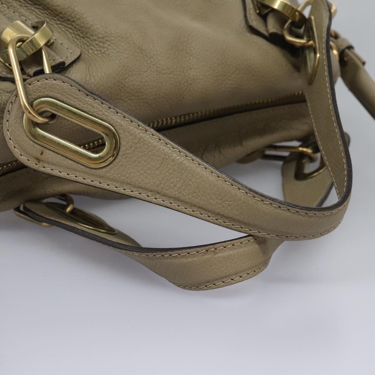 Chloé Paraty Beige Leather Handbag (Pre-Owned)