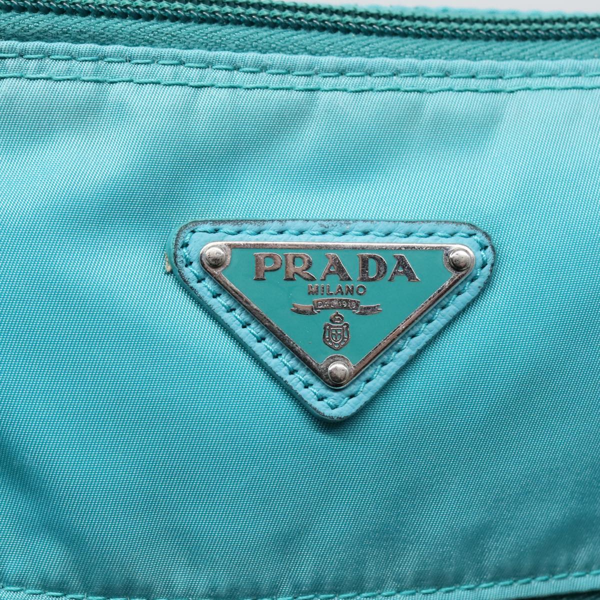 Prada Blue Synthetic Shoulder Bag (Pre-Owned)