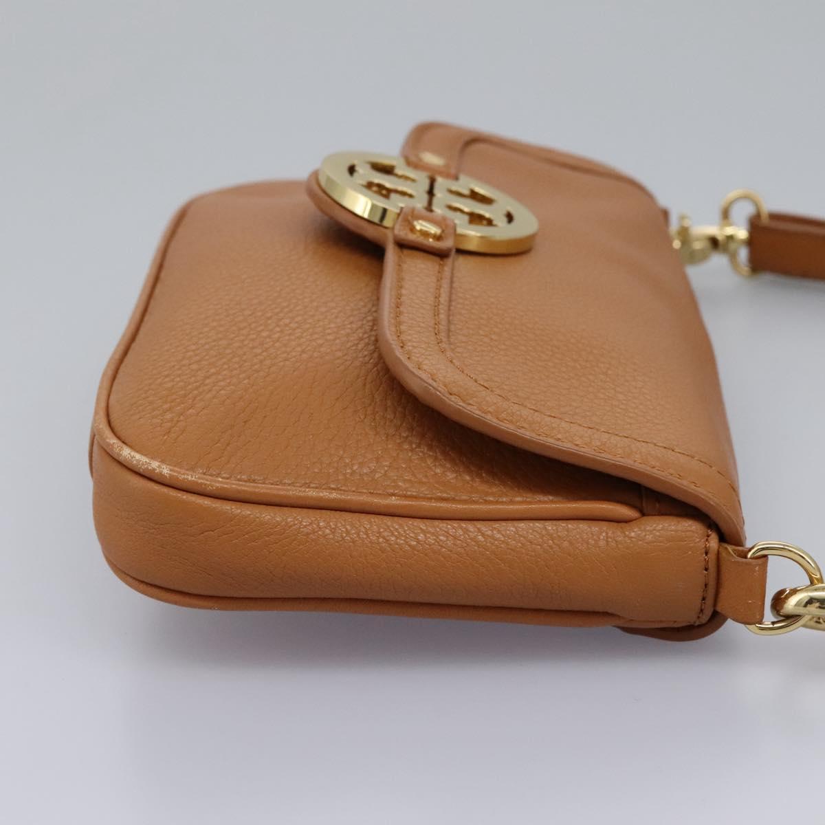 Tory Burch Brown Leather Shoulder Bag (Pre-Owned)