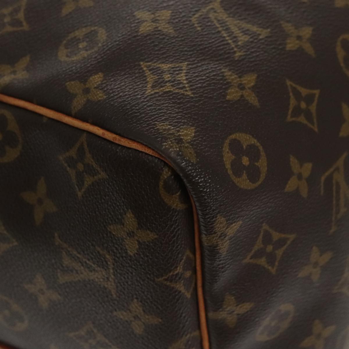 Louis Vuitton Keepall Bandoulière 60 Brown Canvas Travel Bag (Pre-Owned)