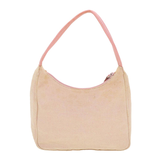 Prada Pink Canvas Handbag (Pre-Owned)