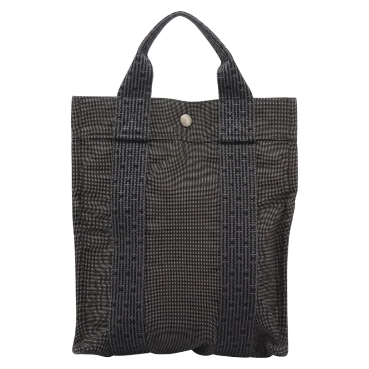 Hermès Herline Grey Canvas Backpack Bag (Pre-Owned)