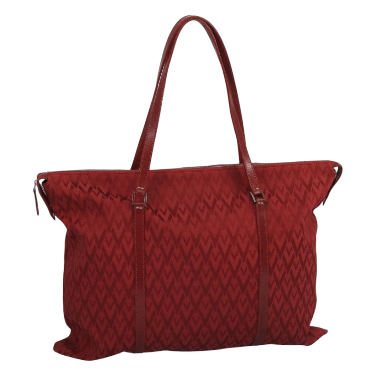 Valentino Garavani Red Canvas Tote Bag (Pre-Owned)