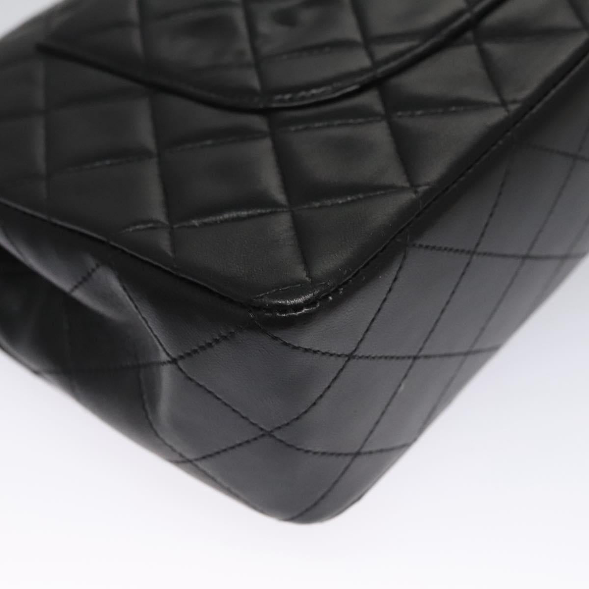 Chanel Timeless Black Leather Shoulder Bag (Pre-Owned)
