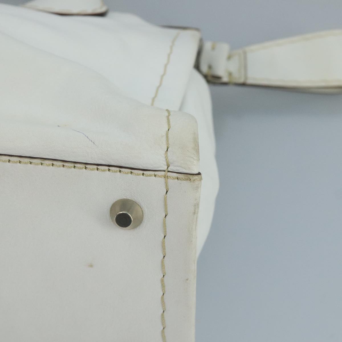 Chloé Edith White Leather Handbag (Pre-Owned)