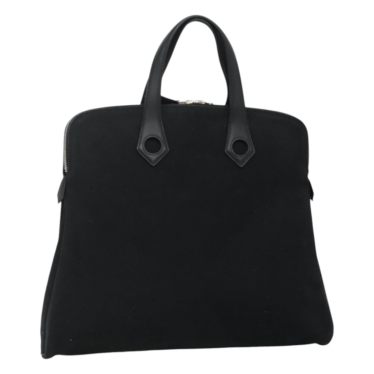 Hermès Heeboo Black Canvas Handbag (Pre-Owned)
