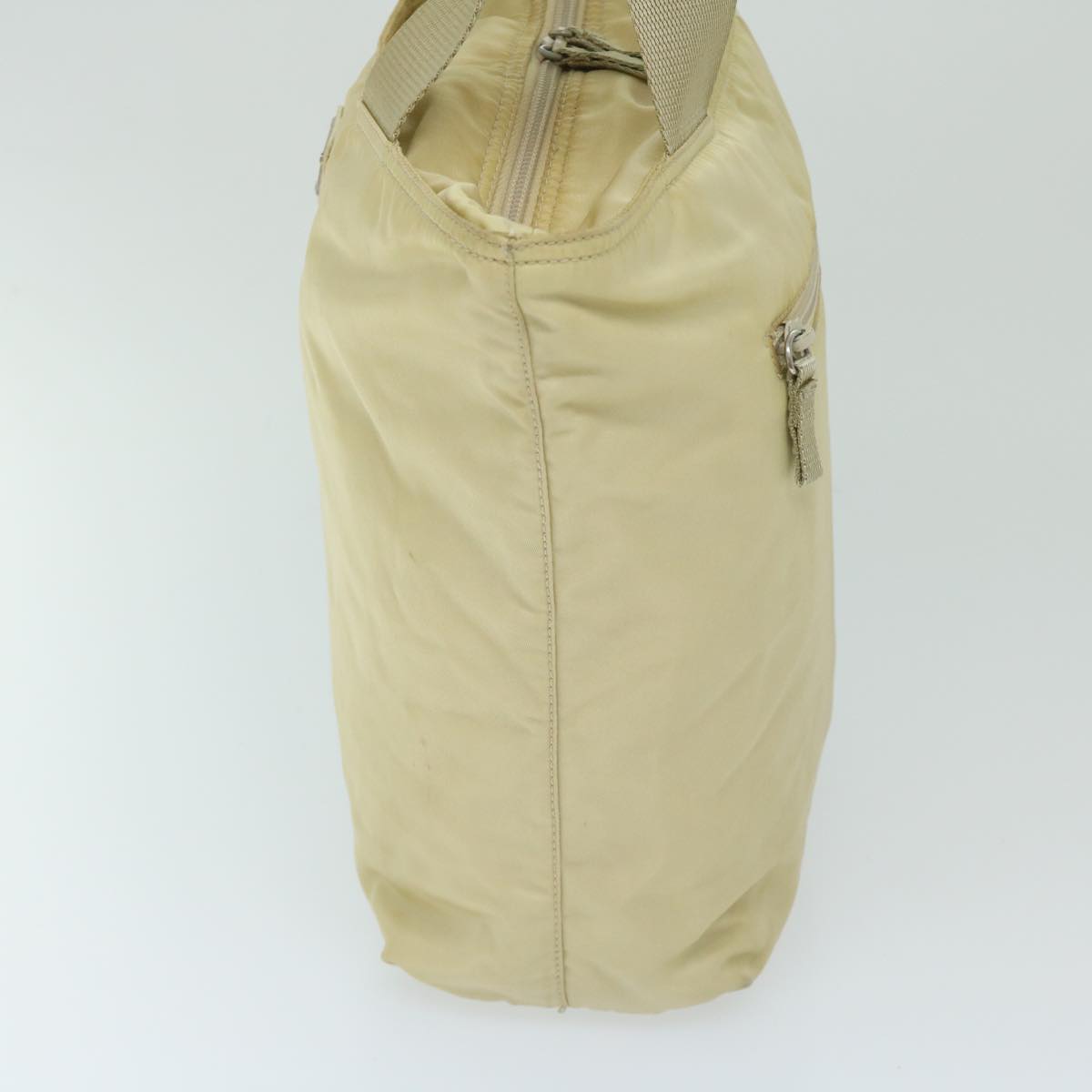 Prada Tessuto Beige Synthetic Shoulder Bag (Pre-Owned)