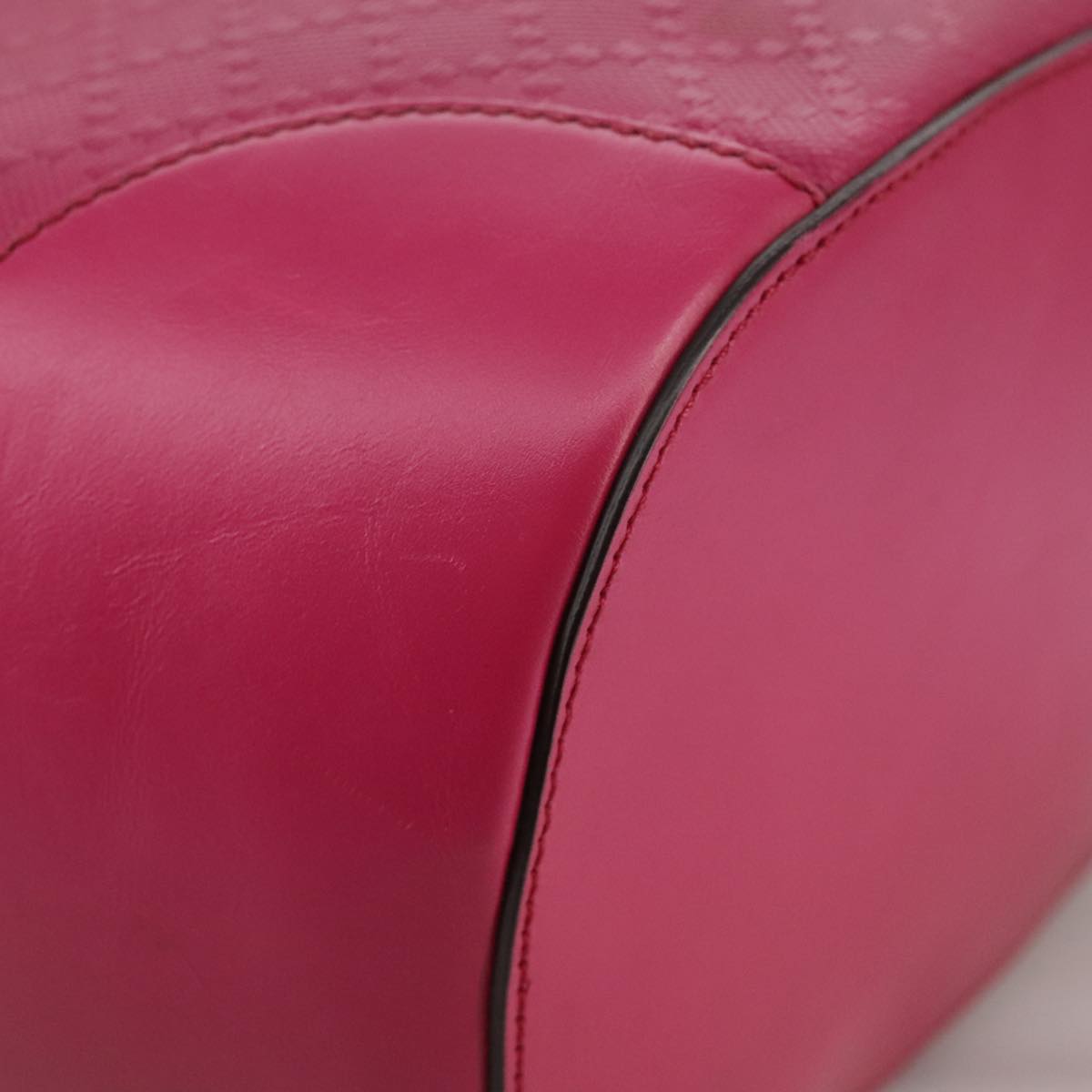 Gucci Diamante Pink Leather Shoulder Bag (Pre-Owned)