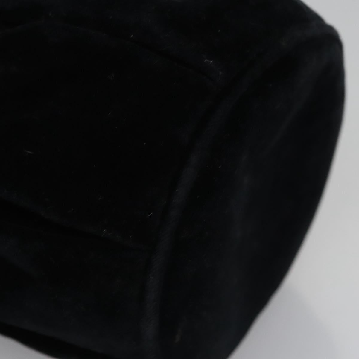 Salvatore Ferragamo Black Velvet Shoulder Bag (Pre-Owned)