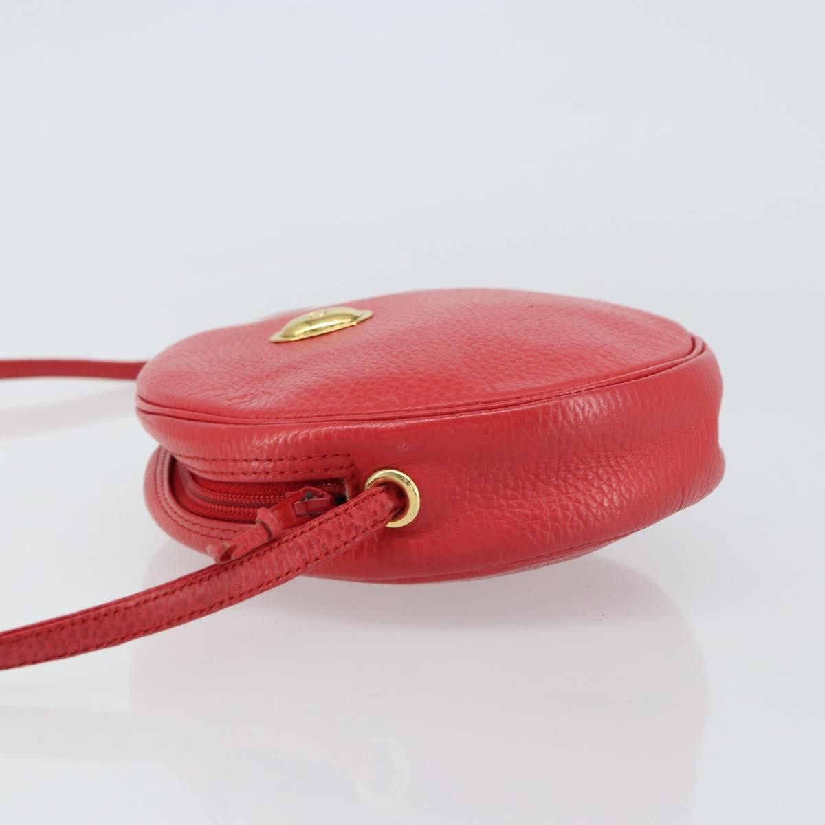 Christian Dior Vintage Leather Red Leather Shoulder Bag Bag (Pre-Owned)
