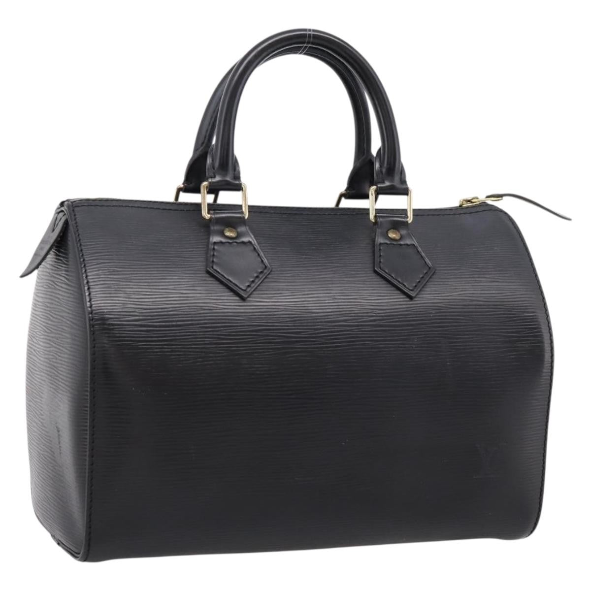 Louis Vuitton Speedy Epi Leather Black Leather Handbag (Pre-Owned)