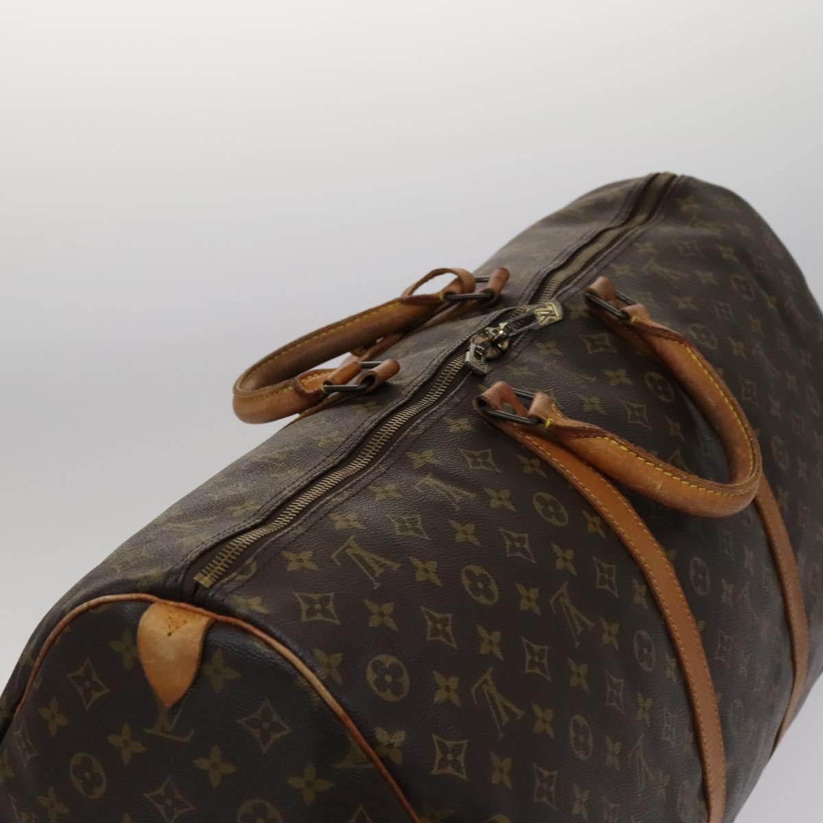 Louis Vuitton Keepall 60 Brown Canvas Travel Bag (Pre-Owned)