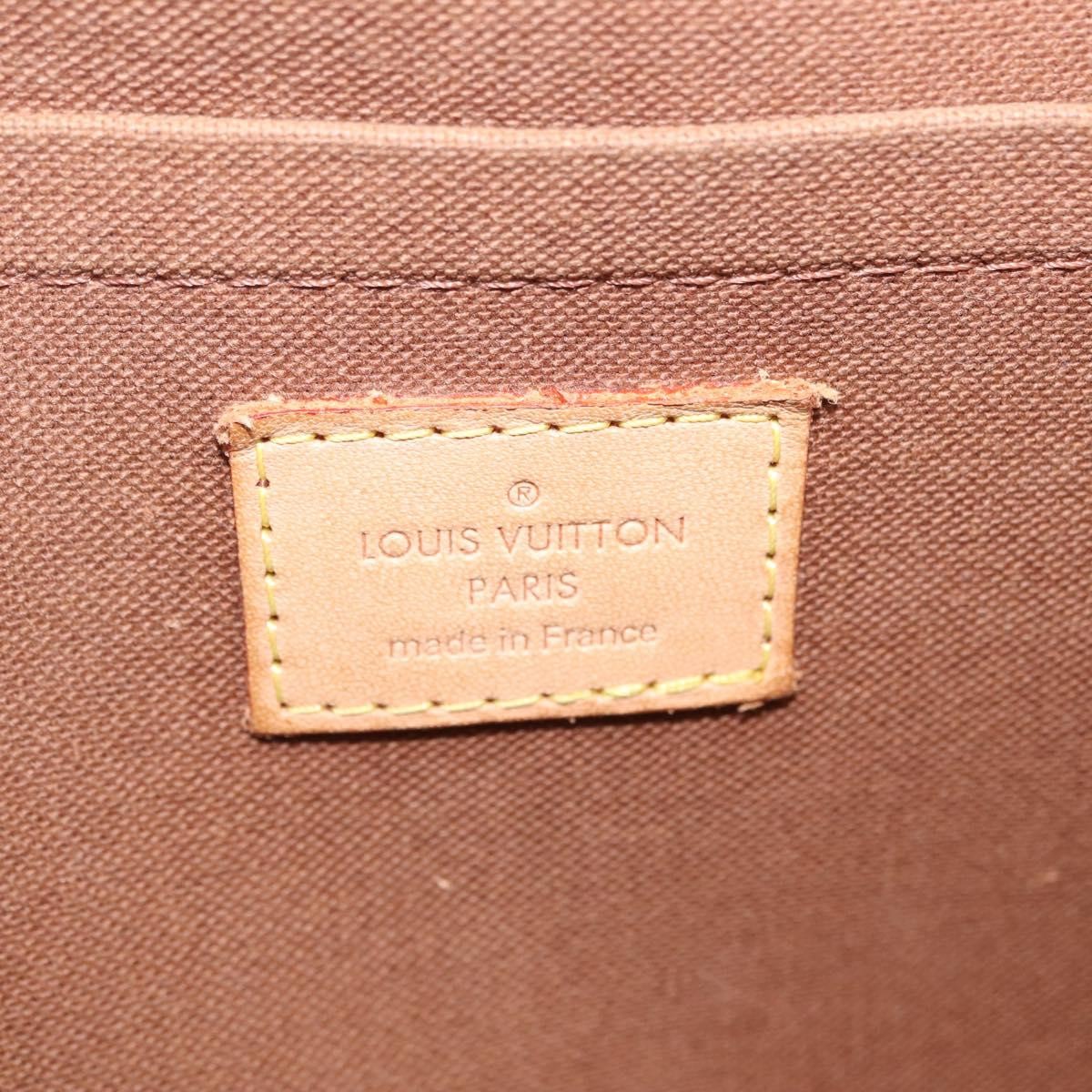 Louis Vuitton Sologne Monogram Canvas Brown Canvas Handbag (Pre-Owned)