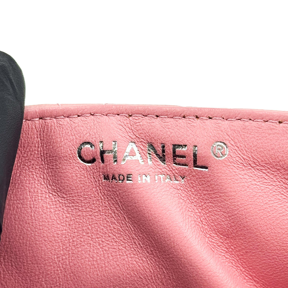 Chanel Classic Single Flap Quilted Lambskin Pink Leather Handbag (Pre-Owned)