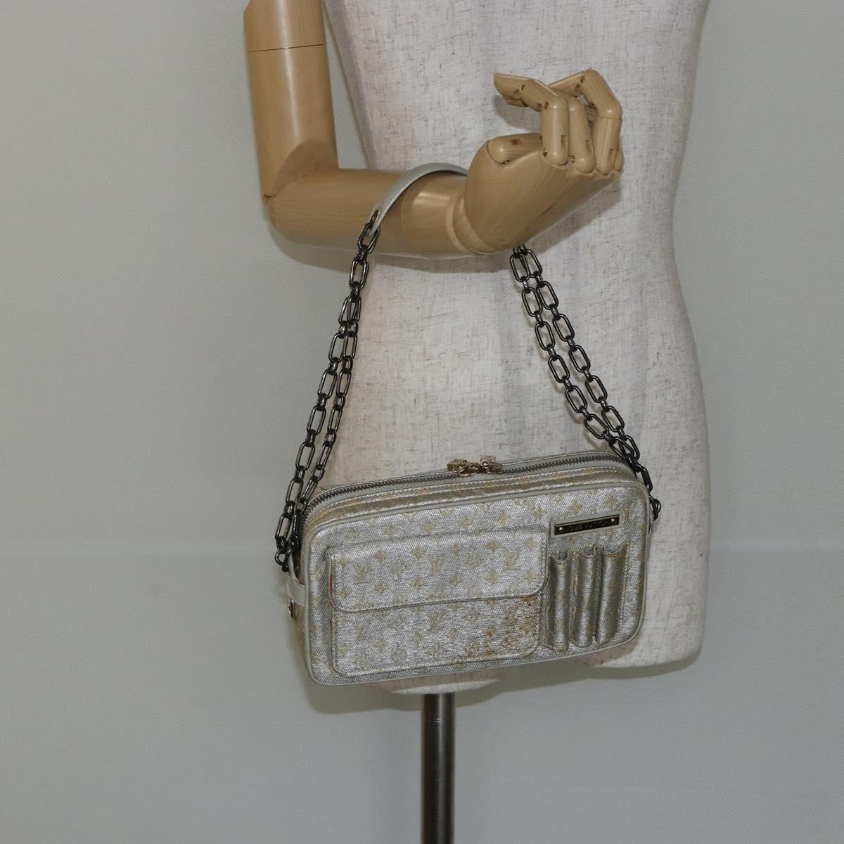 Louis Vuitton Mckenna Mini Lin Gold Canvas Bag (Pre-Owned)