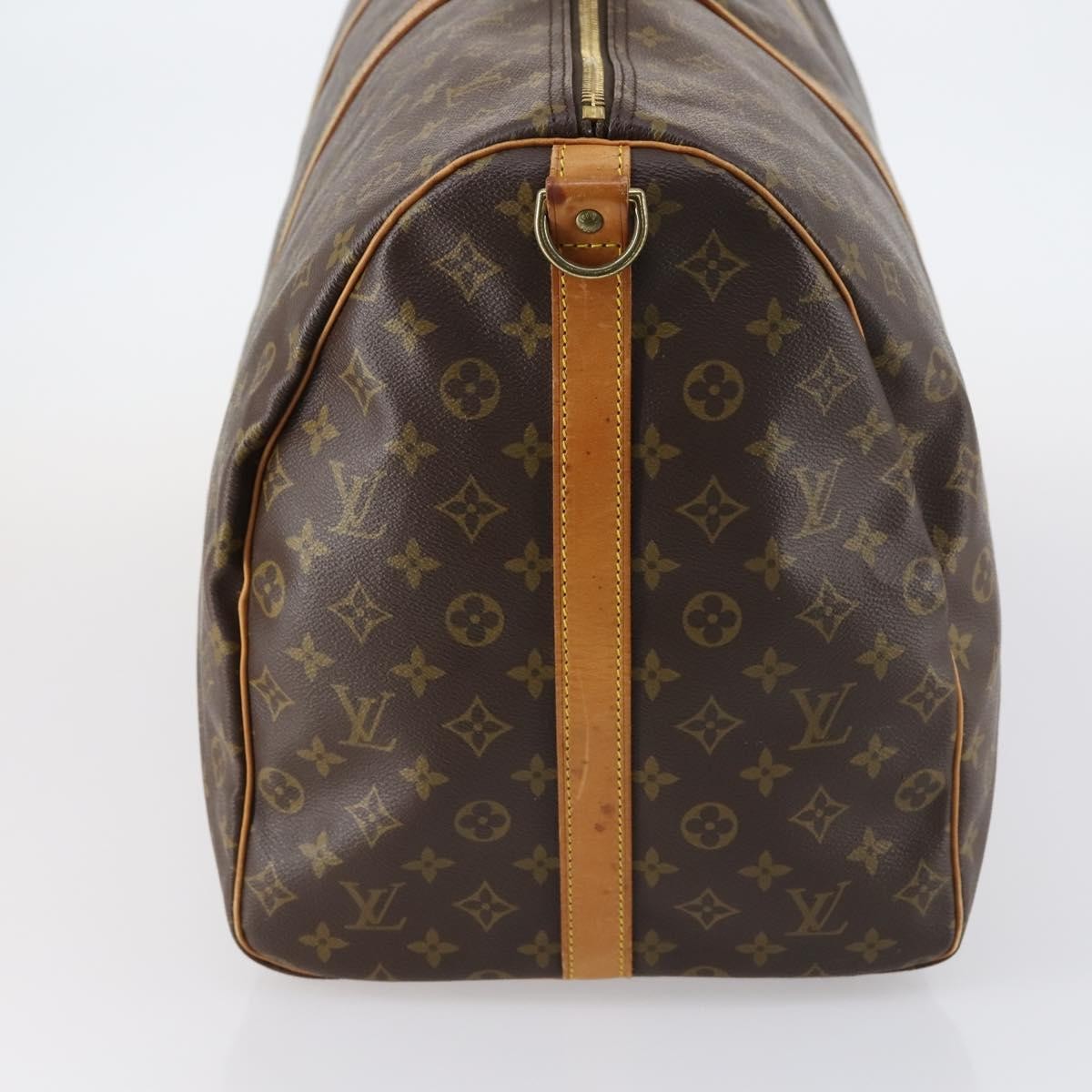 Louis Vuitton Keepall Bandouliere Monogram Canvas Brown Canvas Travel Bag Bag (Pre-Owned)