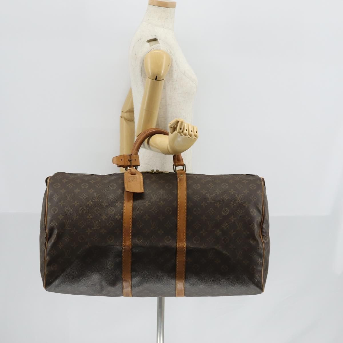 Louis Vuitton Keepall Monogram Canvas Brown Canvas Travel Bag Bag (Pre-Owned)