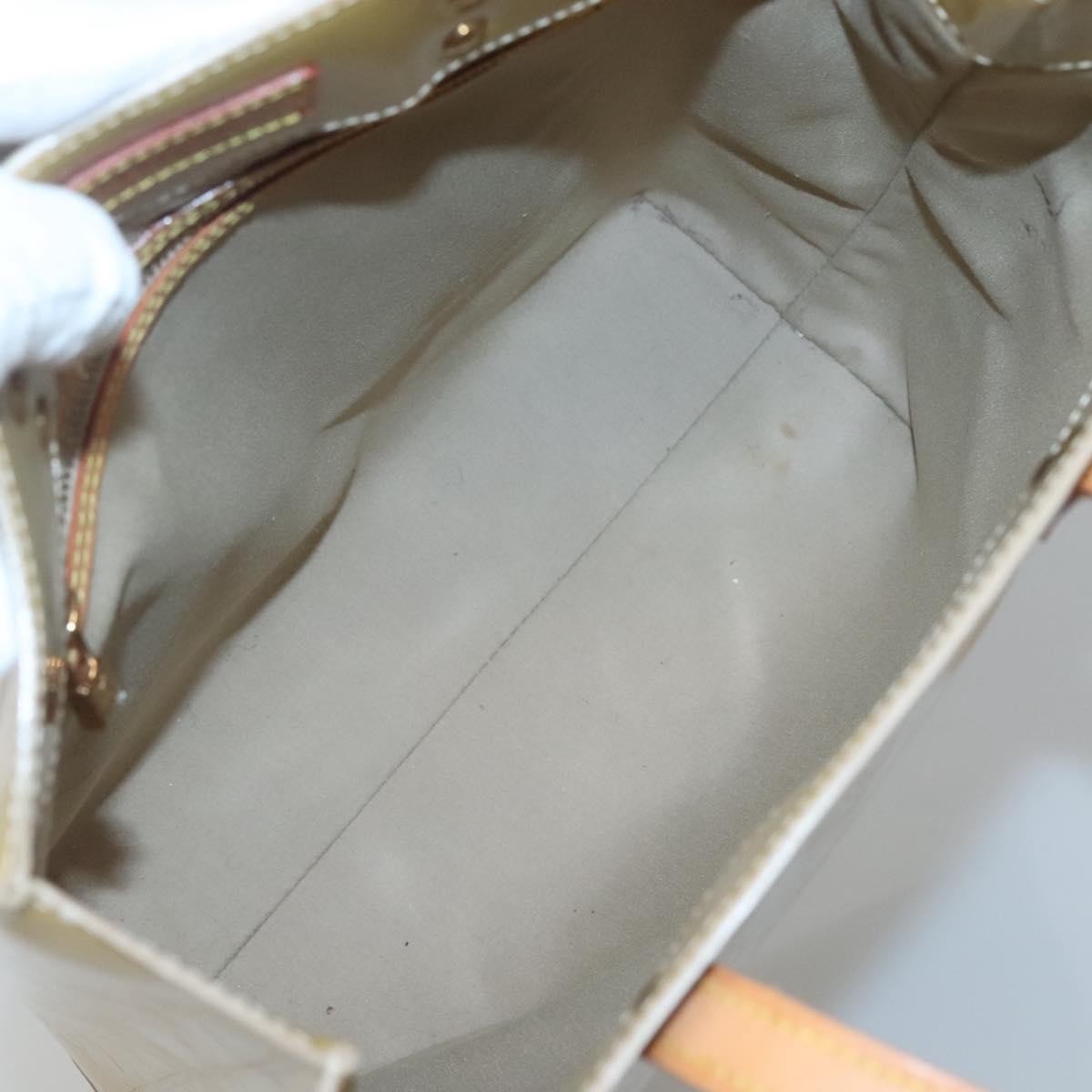 Louis Vuitton Reade Monogram Vernis Beige Patent_Leather Handbag (Pre-Owned)