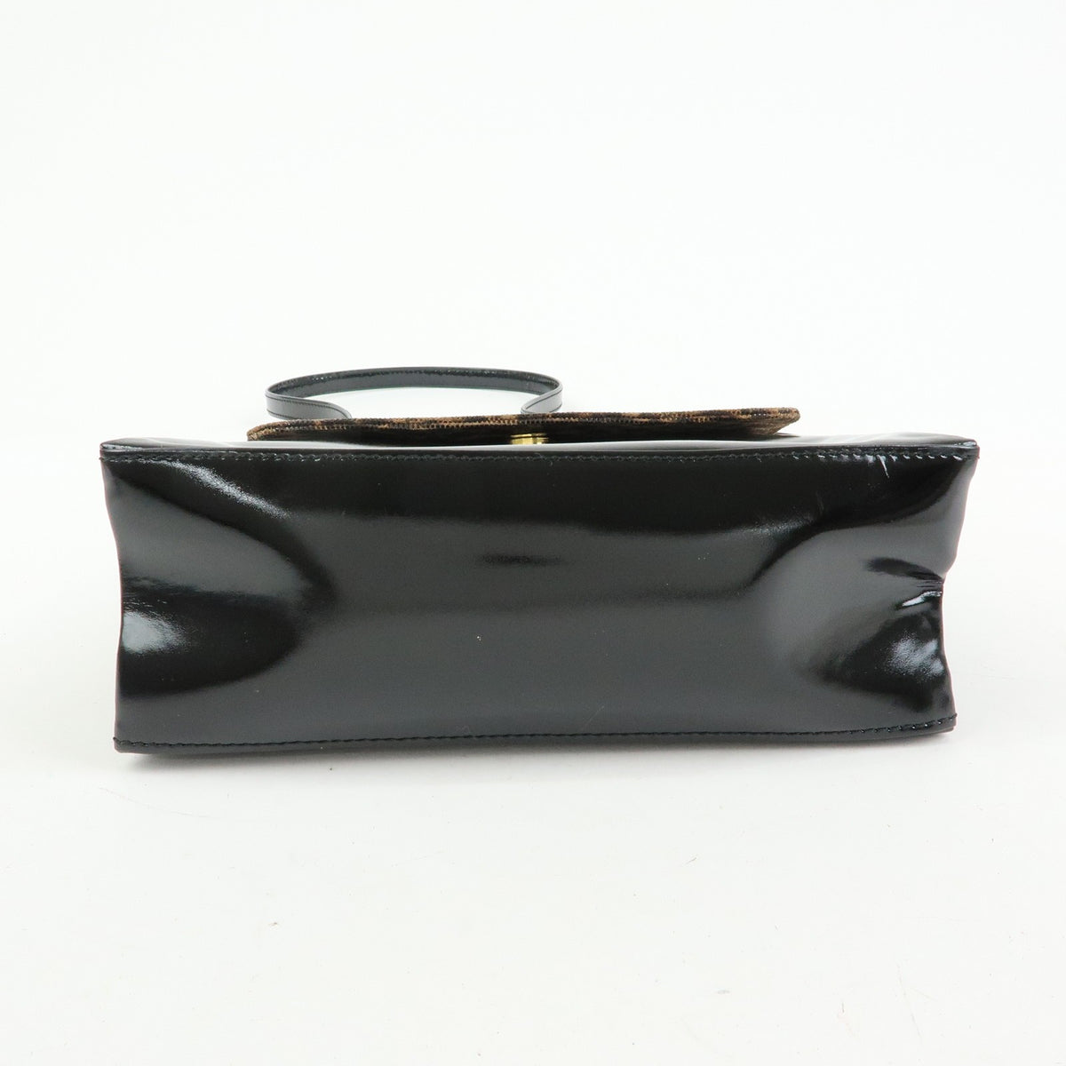 Loewe Vintage Velazquez Top Handle Leather Black Patent_Leather Handbag (Pre-Owned)
